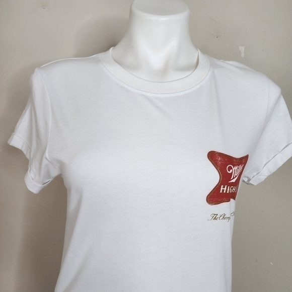NWOT Recycled Karma Miller HIgh Life Champagne of‎ Beers Tee Size Small - Picture 5 of 14